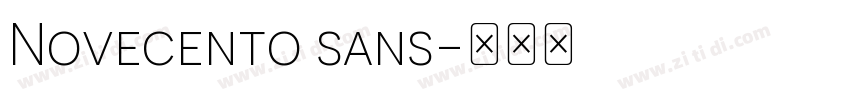 Novecento sans字体转换